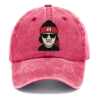 Salt Lake Ute wearing Utah beanie with U patch - Classic Cap - Pomegranate Blush(Pink)
