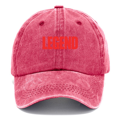 Bold typography design - "LEGEND" - remarkable person, iconic status - Classic Cap - Pomegranate Blush(Pink)