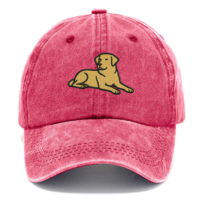 Labrador Retriever - Yellow lab relaxed Classic Cap - Pomegranate Blush(Pink)