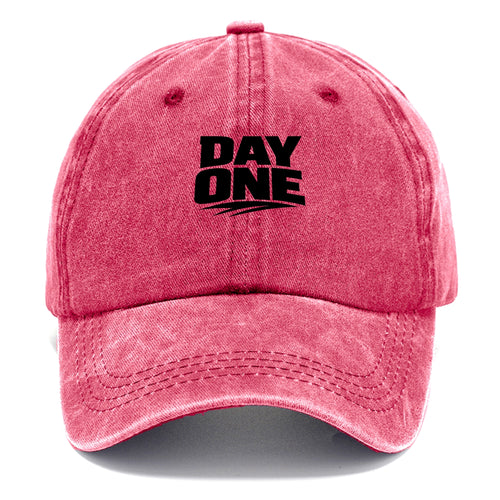 Bold typography design - DAY ONE - original friend, from the start - Classic Cap
