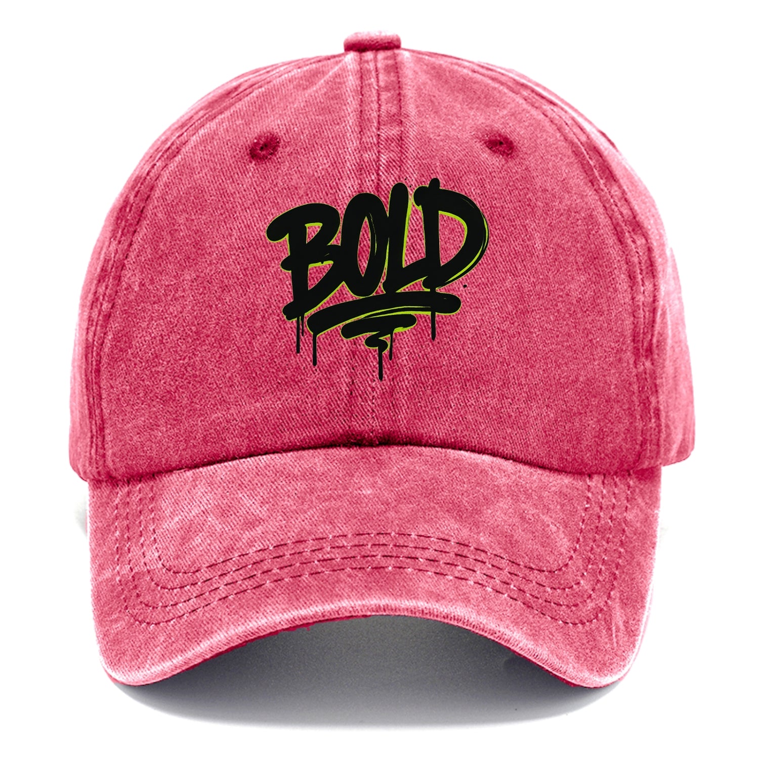 Bold typography design - "BOLD" - courageous, standing out - Classic Cap - Pomegranate Blush(Pink)