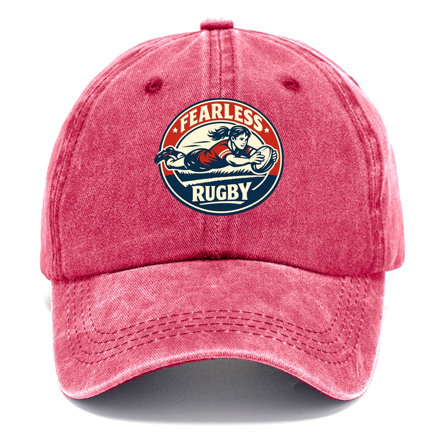 Fearless Try Scorer Emblem - Classic Cap - Pomegranate Blush(Pink)