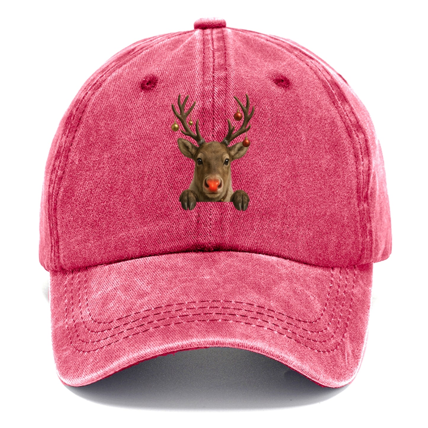 Christmas Reindeer  - Classic Cap - Pomegranate Blush(Pink)