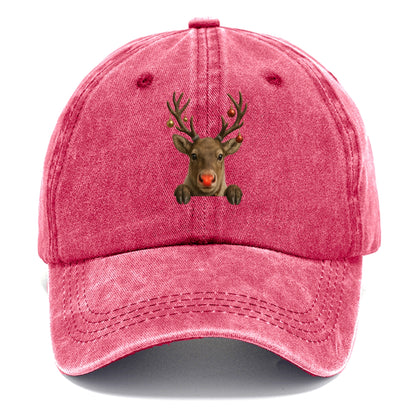 Christmas Reindeer  - Classic Cap - Pomegranate Blush(Pink)