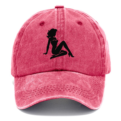 Pin-up girl classic pose - Classic Cap - Pomegranate Blush(Pink)