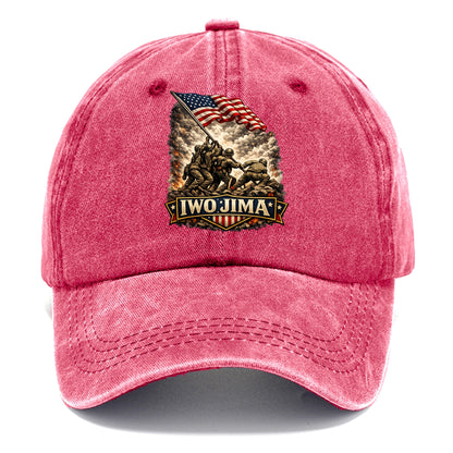 Iwo Jima Flag Raising - Classic Cap - Pomegranate Blush(Pink)