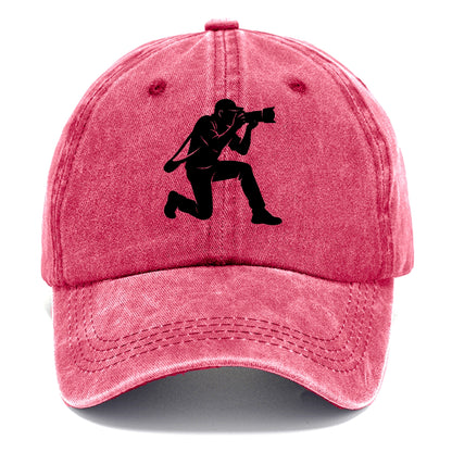 Photographer capturing perfect shot - Classic Cap - Pomegranate Blush(Pink)