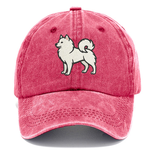 American Eskimo Dog - White spitz embroidered standing design - Classic Cap