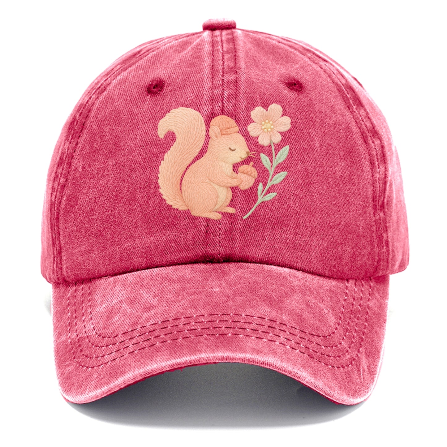 Coral Squirrel - Classic Cap - Pomegranate Blush(Pink)