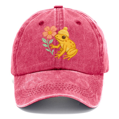Yellow Dart Frog - Classic Cap - Pomegranate Blush(Pink)