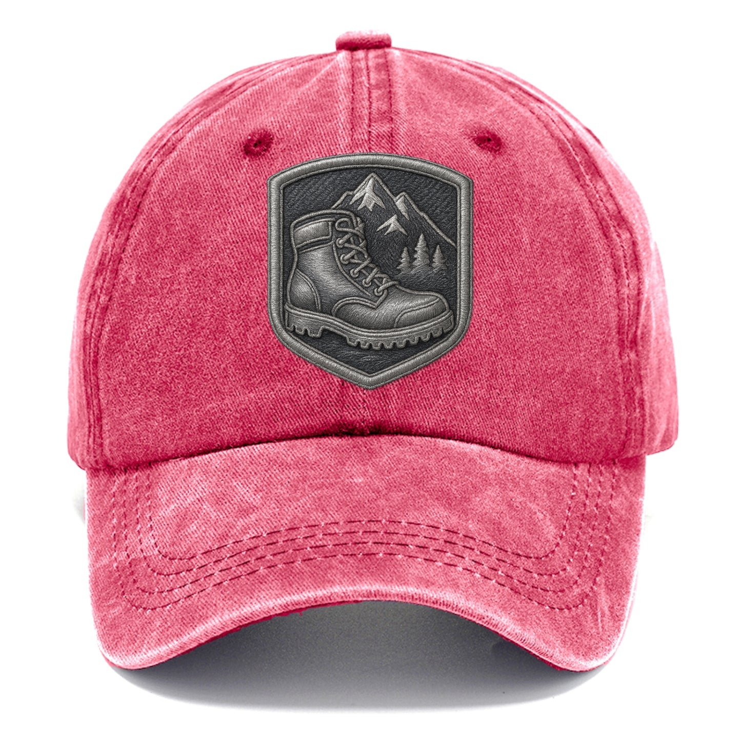 Hiking boots with mountain peak - hiker pride - Classic Cap - Pomegranate Blush(Pink)