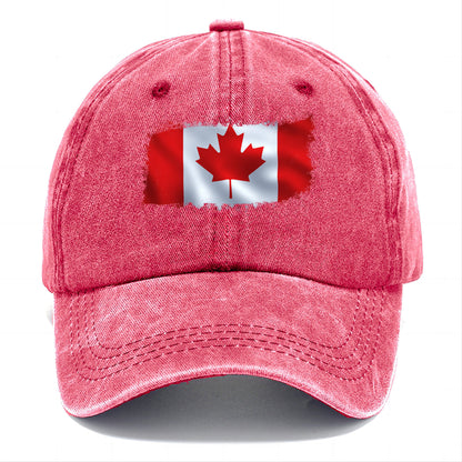 Gorra clásica con la bandera canadiense
