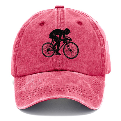 Cyclist sprinting in racing position - Classic Cap - Pomegranate Blush(Pink)