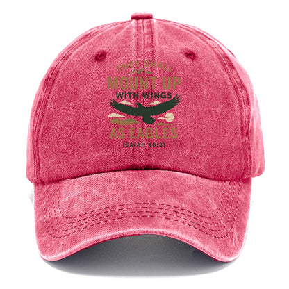 Isaiah 40:31 Eagle - Classic Cap - Pomegranate Blush(Pink)