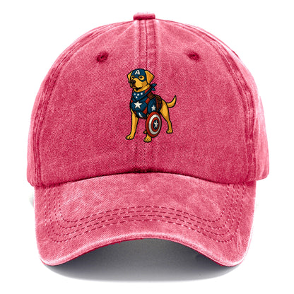 Labrador Captain America  - Classic Cap - Pomegranate Blush(Pink)
