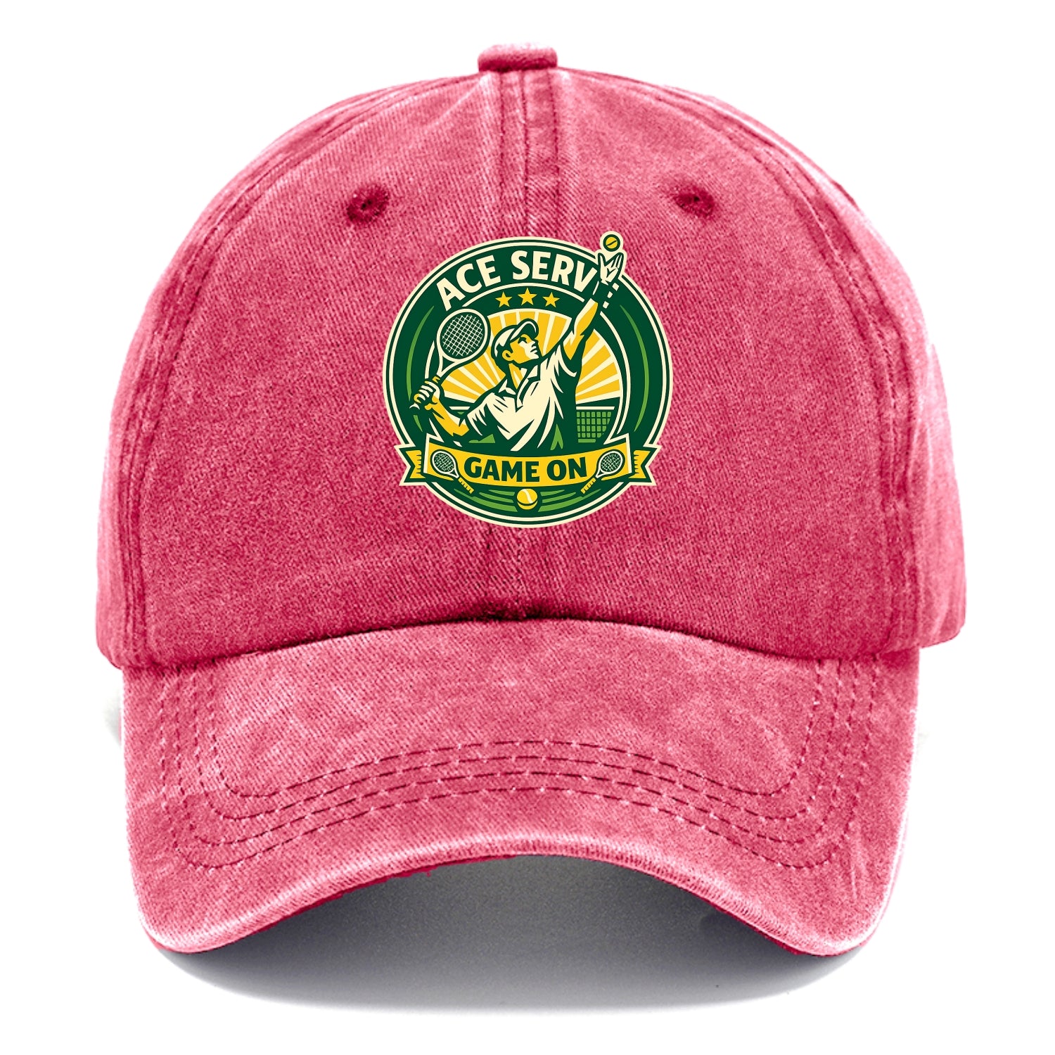 Serving Ace Emblem - Classic Cap - Pomegranate Blush(Pink)