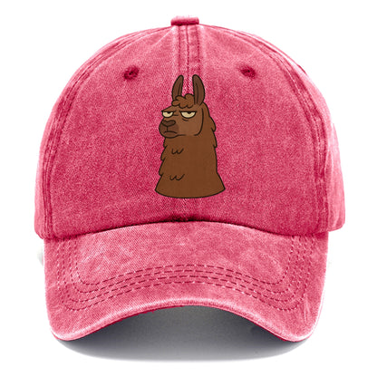 The Llama Judging Silently - Classic Cap - Pomegranate Blush(Pink)