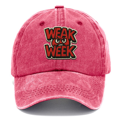 WEAK;WEEK WARRIOR Monday Blue Cap - Classic Cap - Pomegranate Blush(Pink)