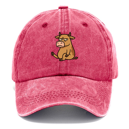 The Cow Judging Silently - Classic Cap - Pomegranate Blush(Pink)