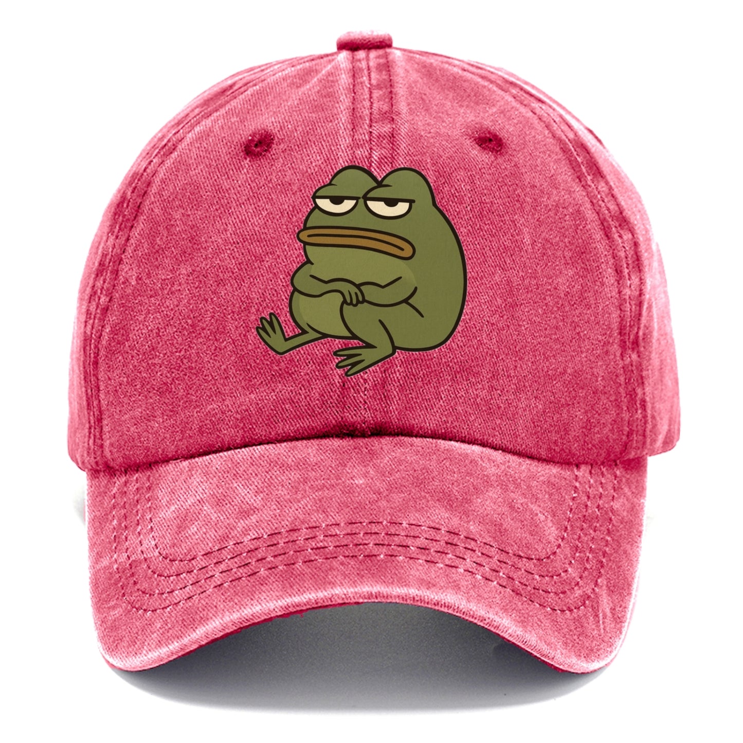 The Frog Judges Silently - Classic Cap - Pomegranate Blush(Pink)