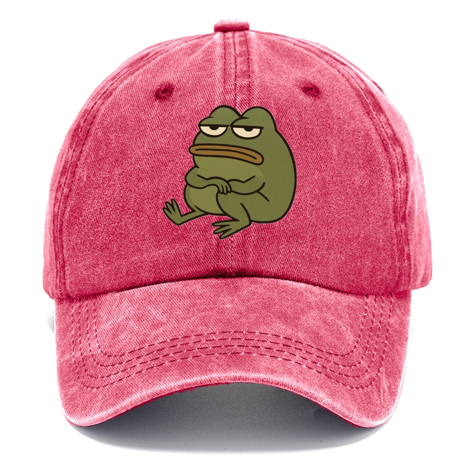 The Frog Judges Silently - Classic Cap - Pomegranate Blush(Pink)