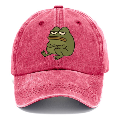 The Frog Judges Silently - Classic Cap - Pomegranate Blush(Pink)