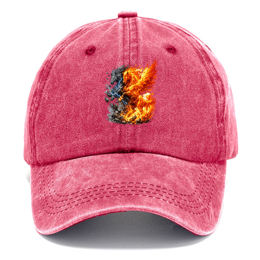 THUNDER FIRE | Horse combining lightning and flame | Electric fire | Storm energy | - Classic Cap - Pomegranate Blush(Pink)
