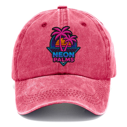 Neon Palms - Classic Cap - Pomegranate Blush(Pink)