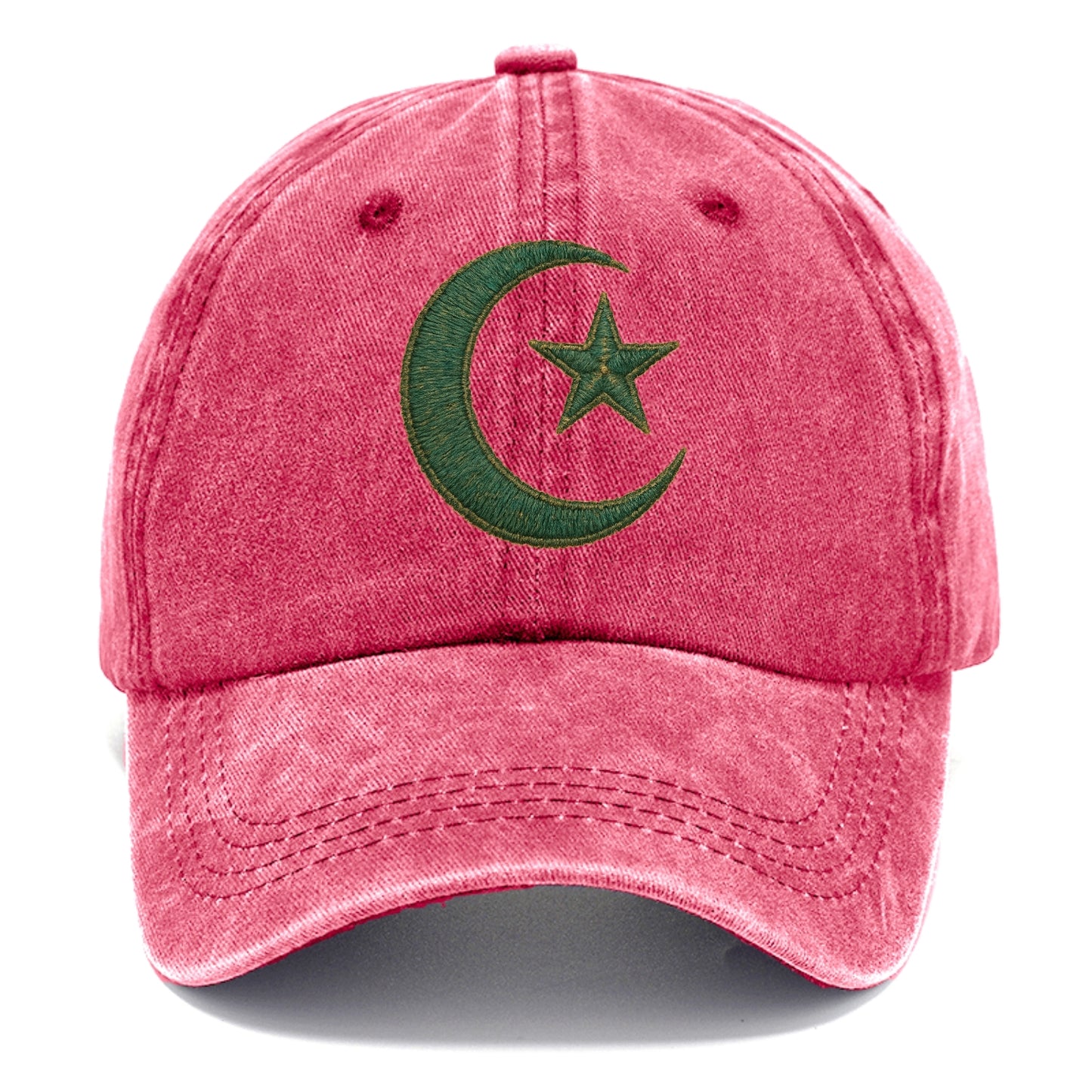 Crescent Moon and Star - Classic Cap - Pomegranate Blush(Pink)