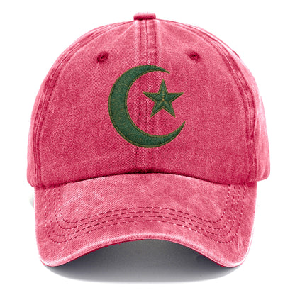 Crescent Moon and Star - Classic Cap - Pomegranate Blush(Pink)