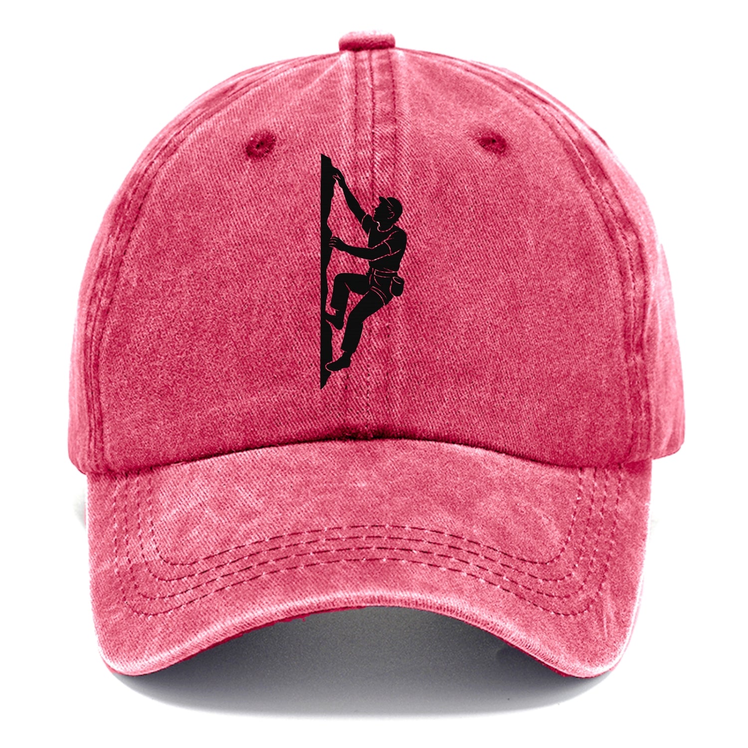 Rock climber reaching for the next hold - Classic Cap - Pomegranate Blush(Pink)