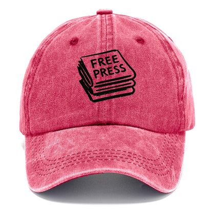 Stack of newspapers - free press bold ink brushstrokes - Classic Cap - Pomegranate Blush(Pink)