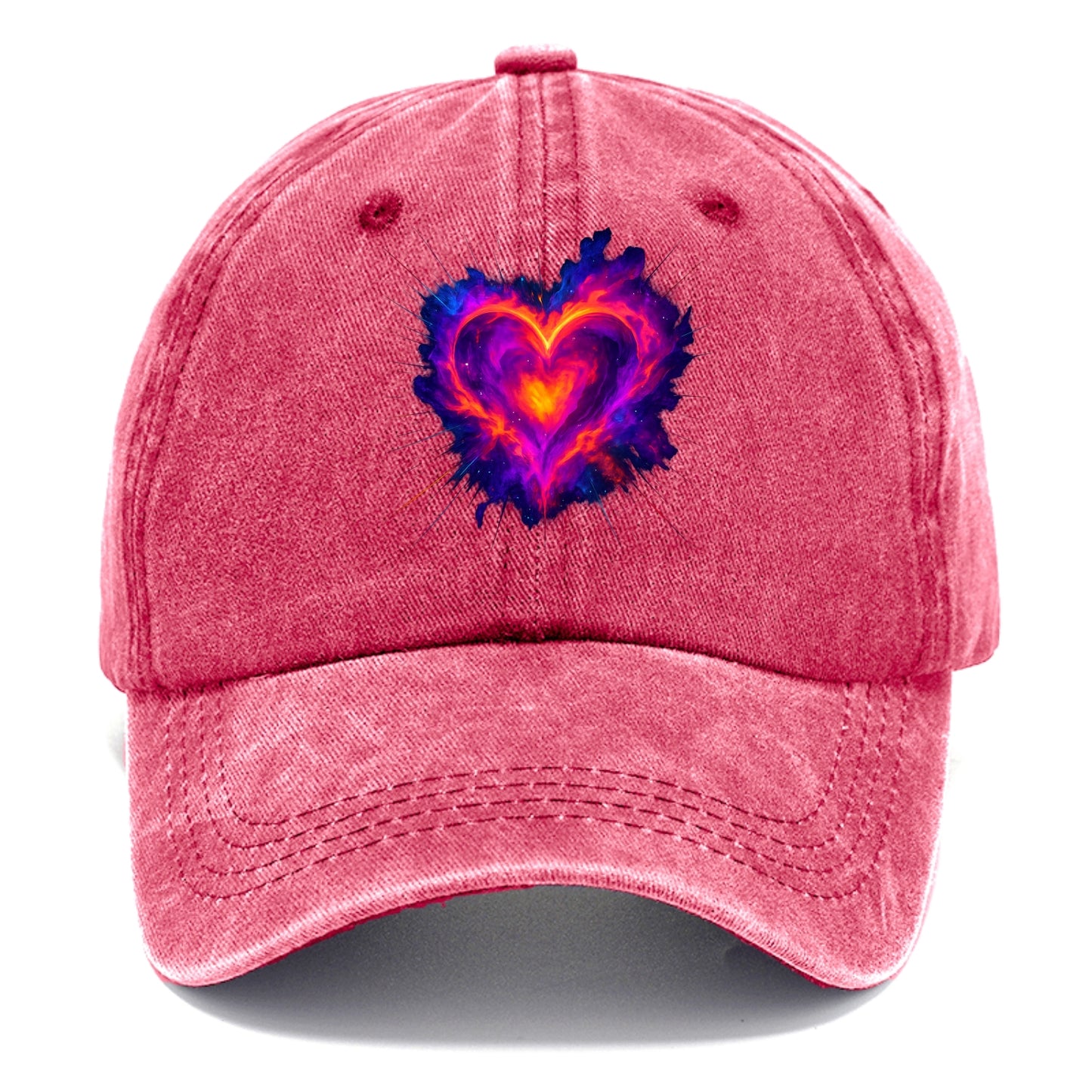 Heart Nebula - Cosmic heart-shaped nebul Classic Cap - Pomegranate Blush(Pink)