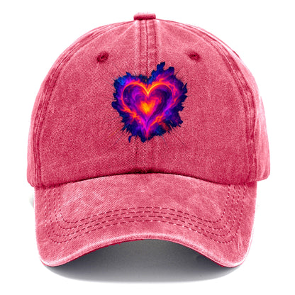 Heart Nebula - Cosmic heart-shaped nebul Classic Cap - Pomegranate Blush(Pink)