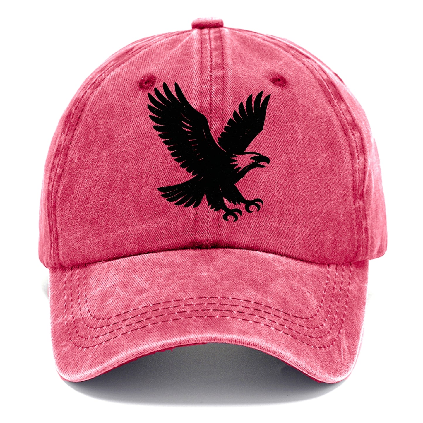 Eagle in flight - liberty and independence ink brushstrokes - Classic Cap - Pomegranate Blush(Pink)