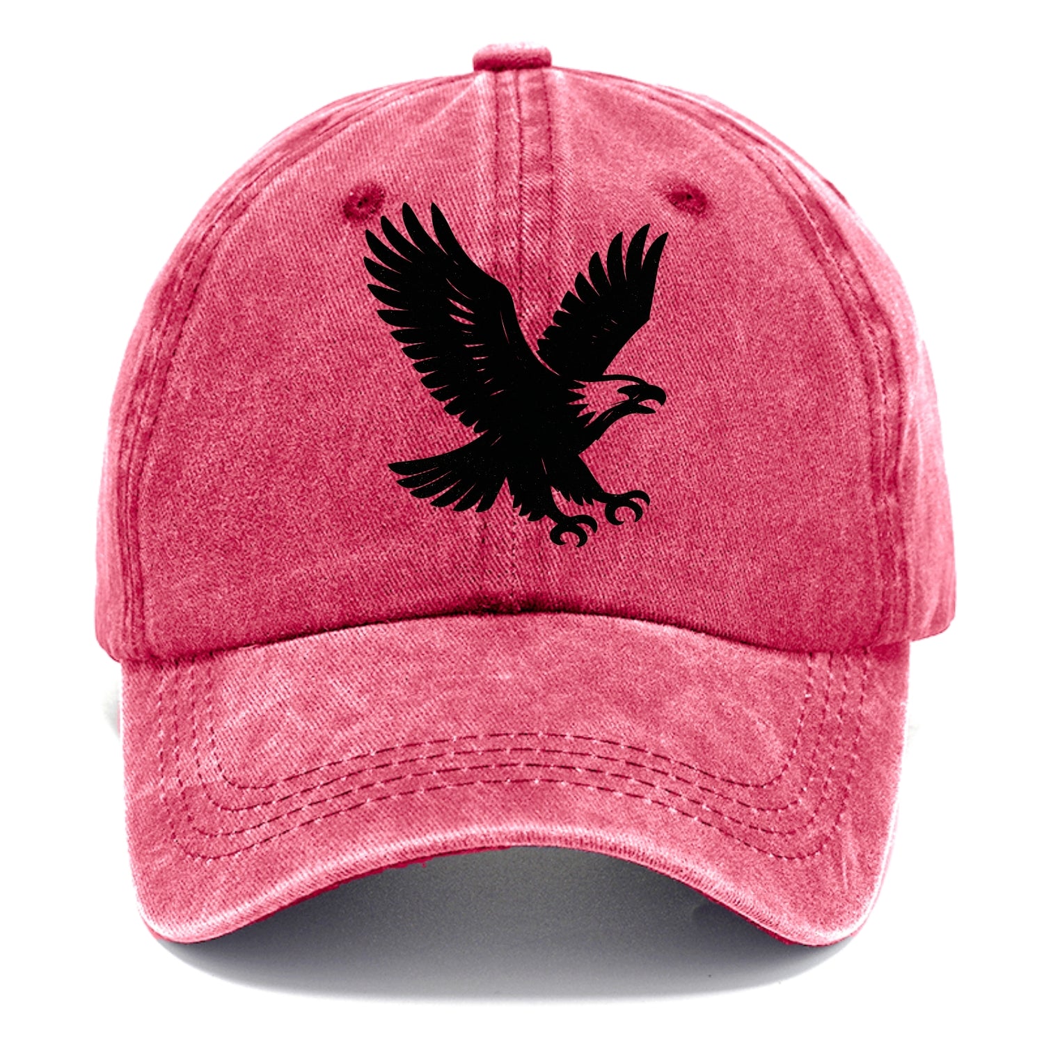 Eagle in flight - liberty and independence ink brushstrokes - Classic Cap - Pomegranate Blush(Pink)