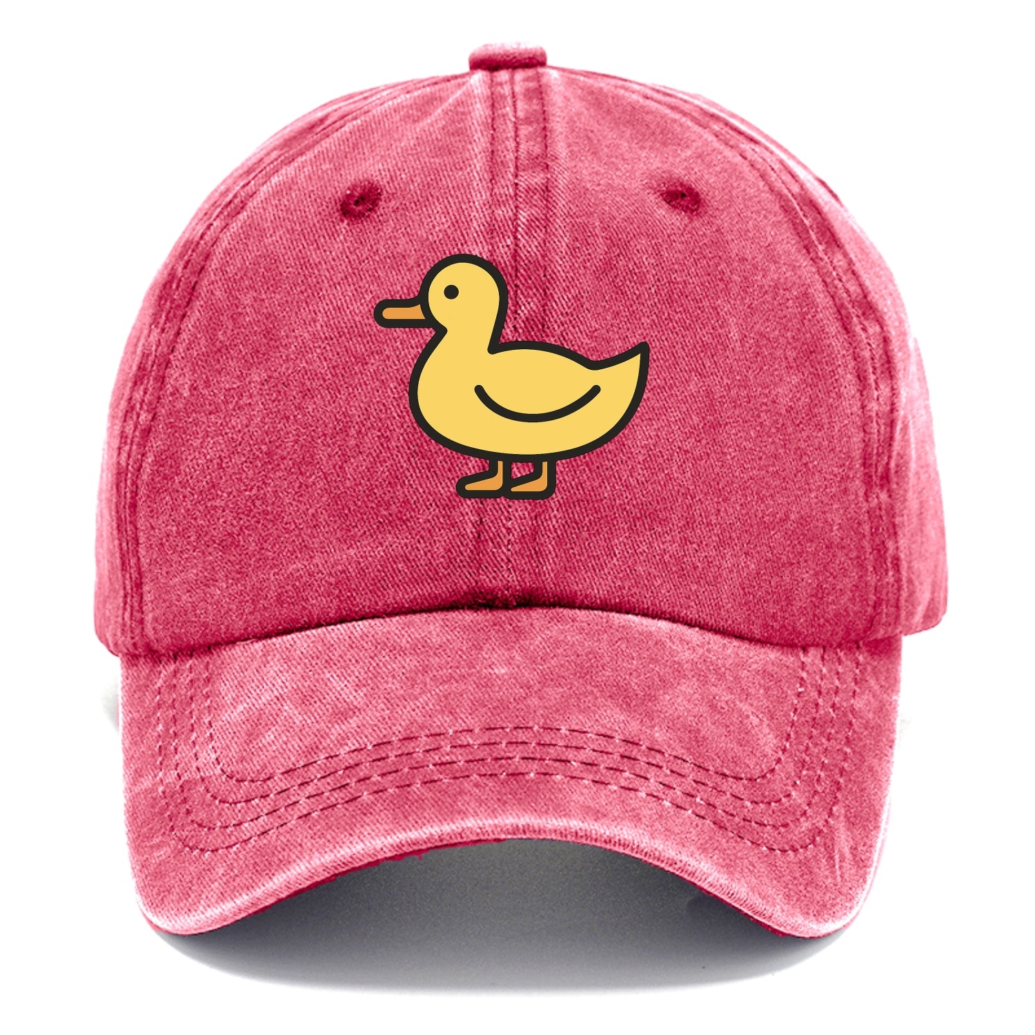 Duck - Yellow mallard flat side profile - Classic Cap - Pomegranate Blush(Pink)