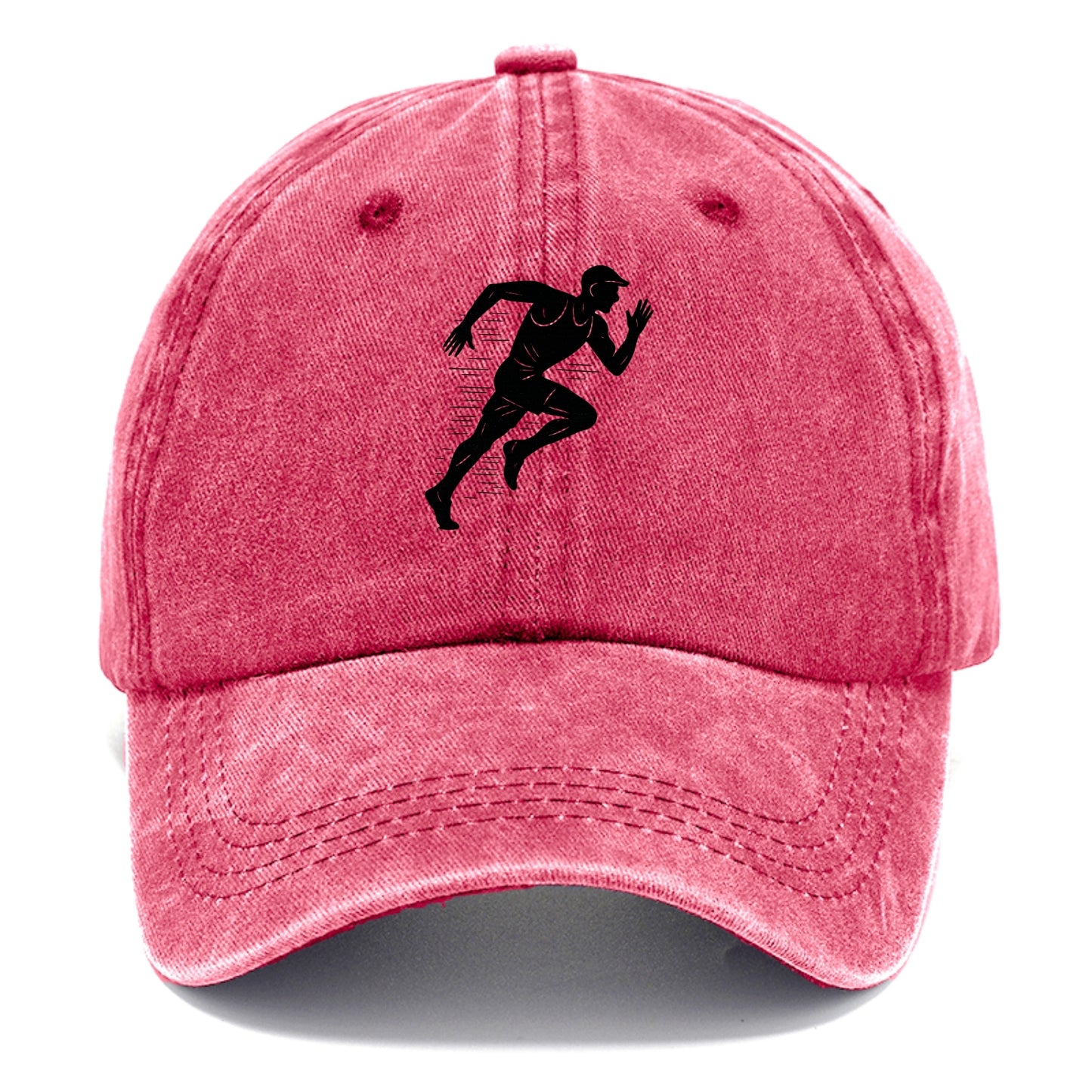 Runner in full stride sprinting - Classic Cap - Pomegranate Blush(Pink)
