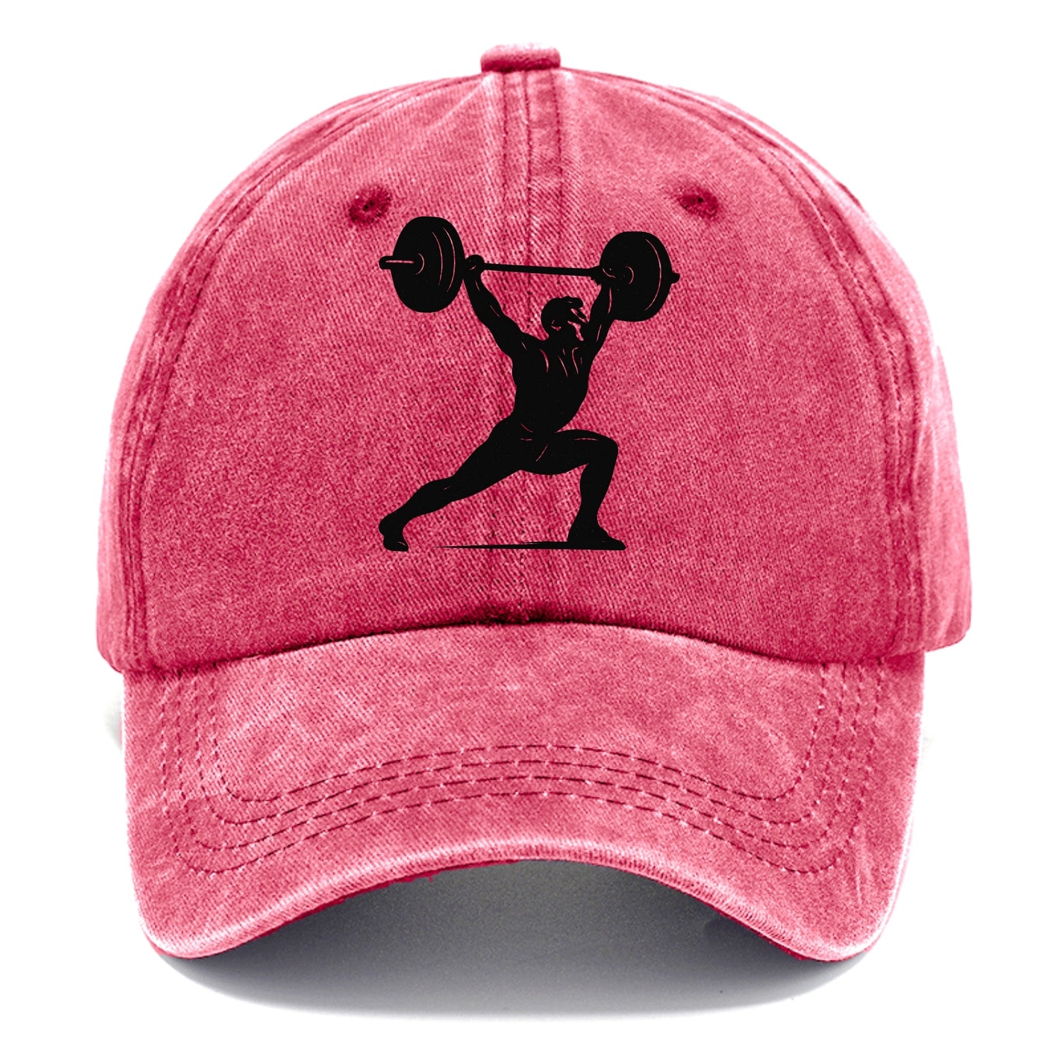 Weightlifter doing overhead snatch - Classic Cap - Pomegranate Blush(Pink)