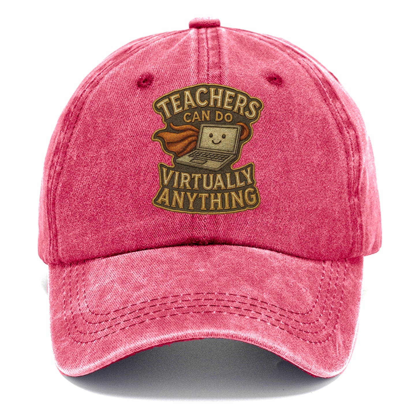 Teachers Can Do Virtually Anything  - Classic Cap - Pomegranate Blush(Pink)