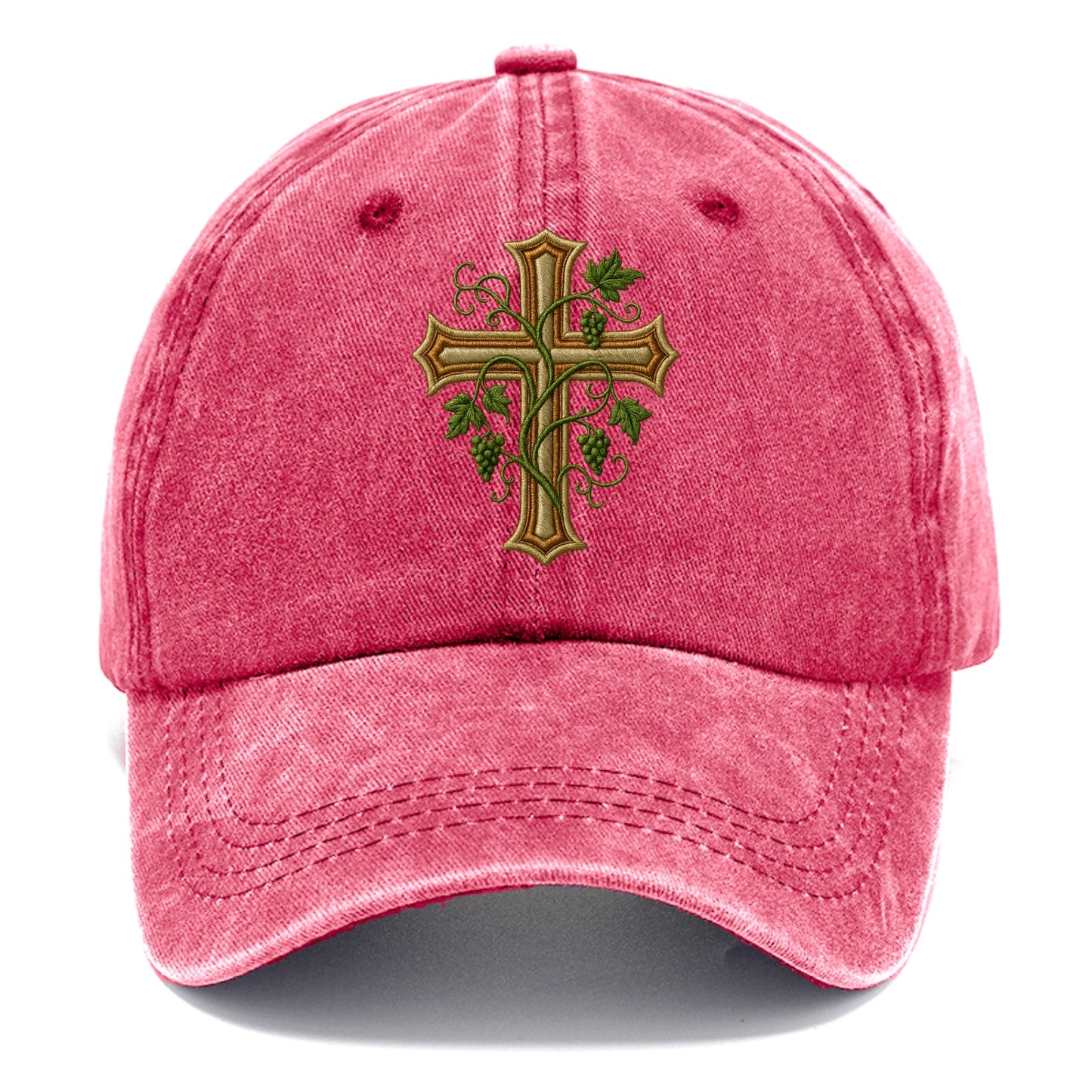 Vine Cross  - Classic Cap - Pomegranate Blush(Pink)
