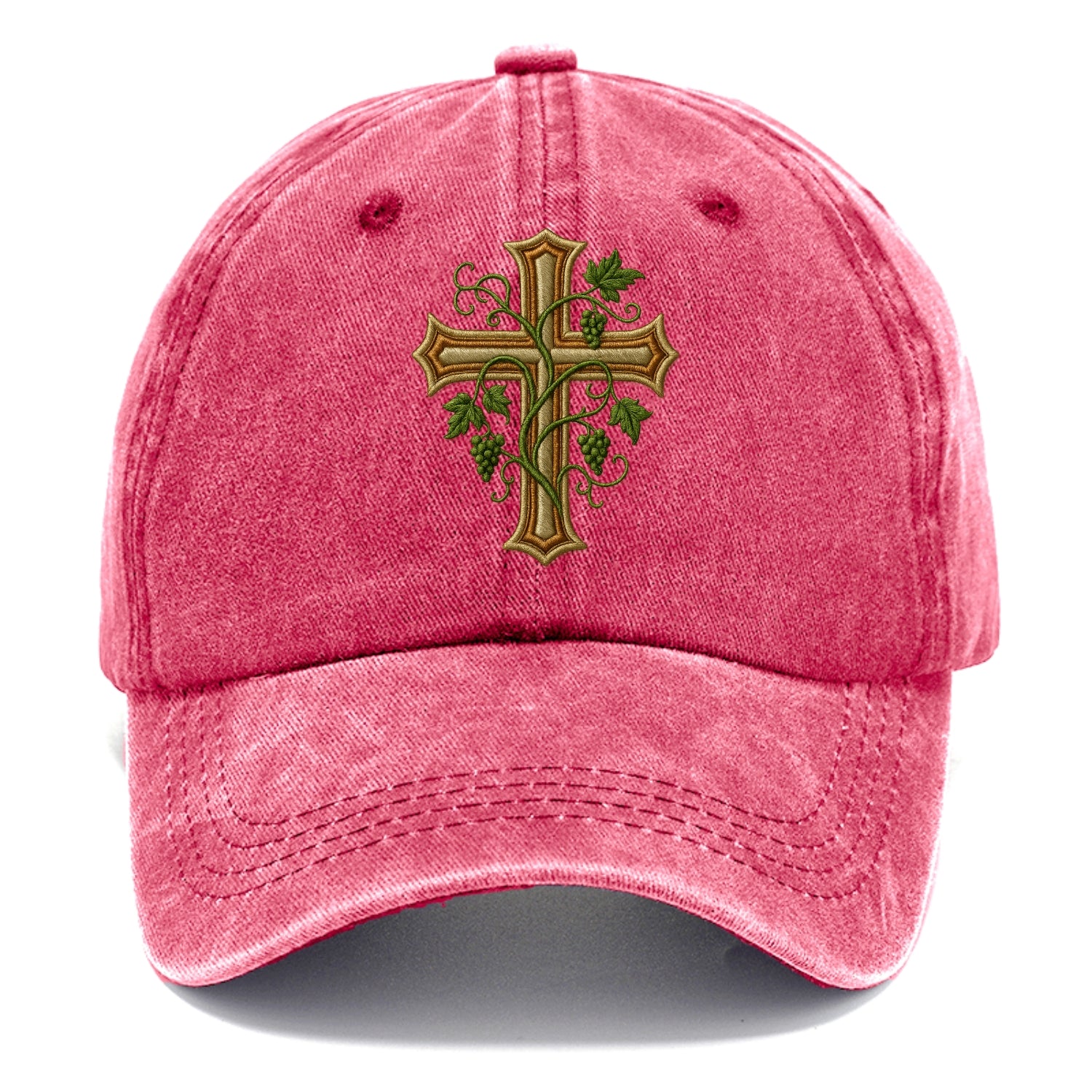 Vine Cross  - Classic Cap - Pomegranate Blush(Pink)