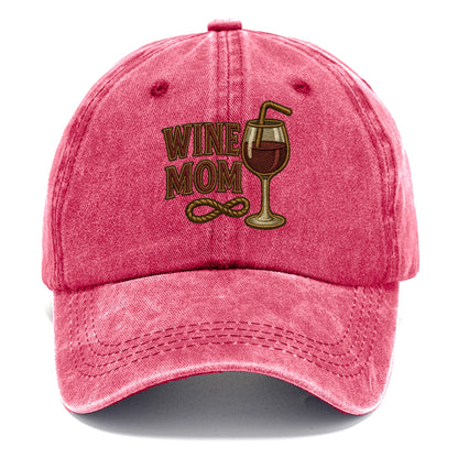 Wine Mom  - Classic Cap - Pomegranate Blush(Pink)