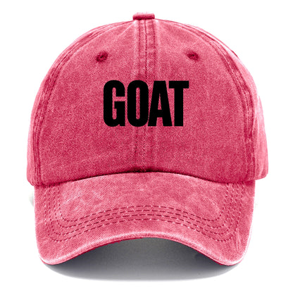 Bold typography design - "GOAT" - greatest of all time - Classic Cap - Pomegranate Blush(Pink)