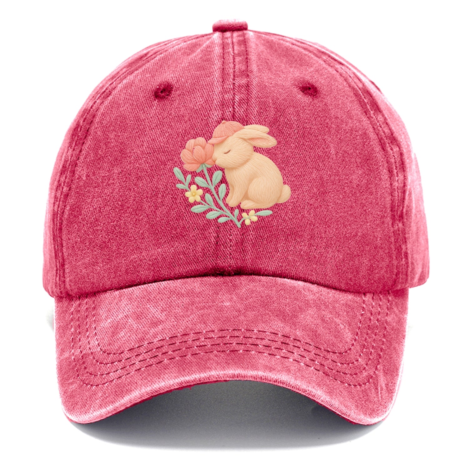 Peach Bunny - Classic Cap - Pomegranate Blush(Pink)