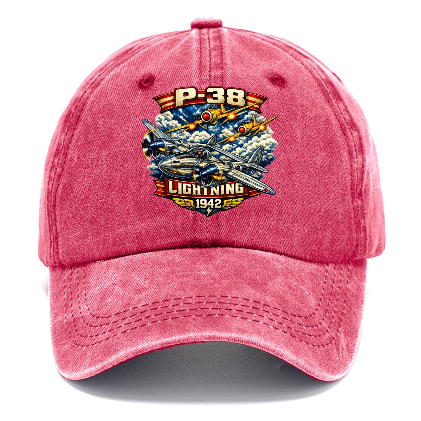 P 38 Lightning - Classic Cap - Pomegranate Blush(Pink)