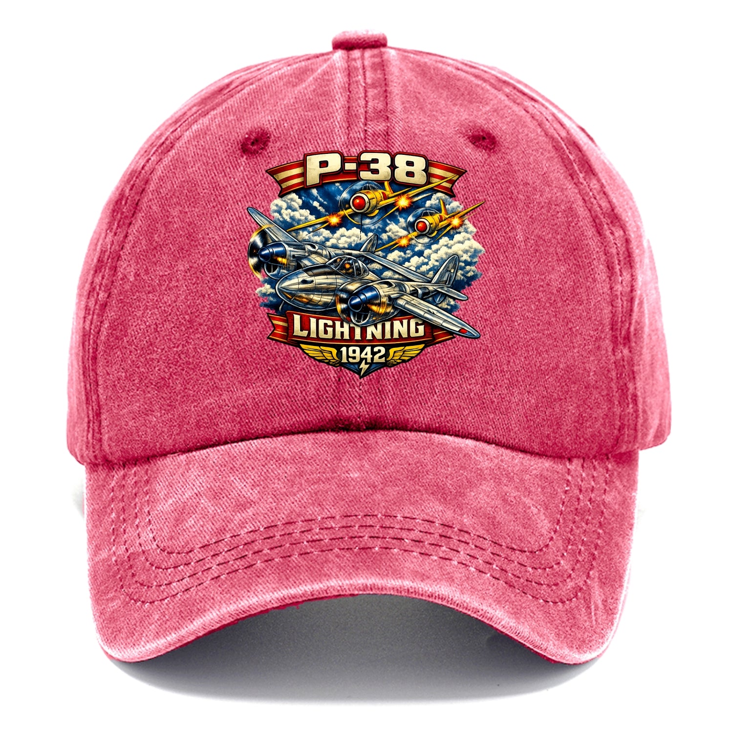 P 38 Lightning - Classic Cap - Pomegranate Blush(Pink)