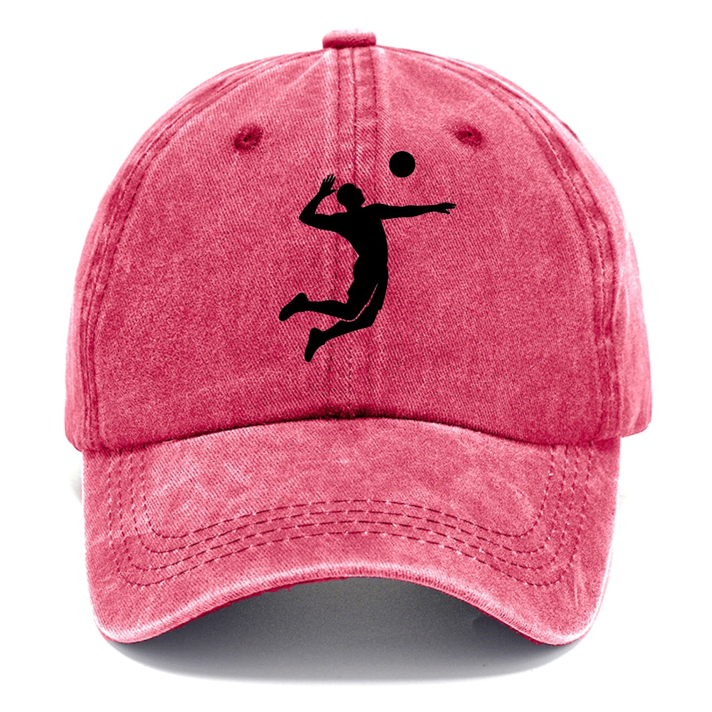 Volleyball player spiking ball - Classic Cap - Pomegranate Blush(Pink)