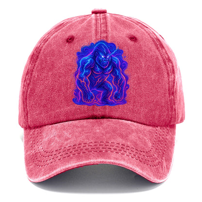 Mighty gorilla with electricity flowing through defined muscles, lightning bolt - Classic Cap - Pomegranate Blush(Pink)