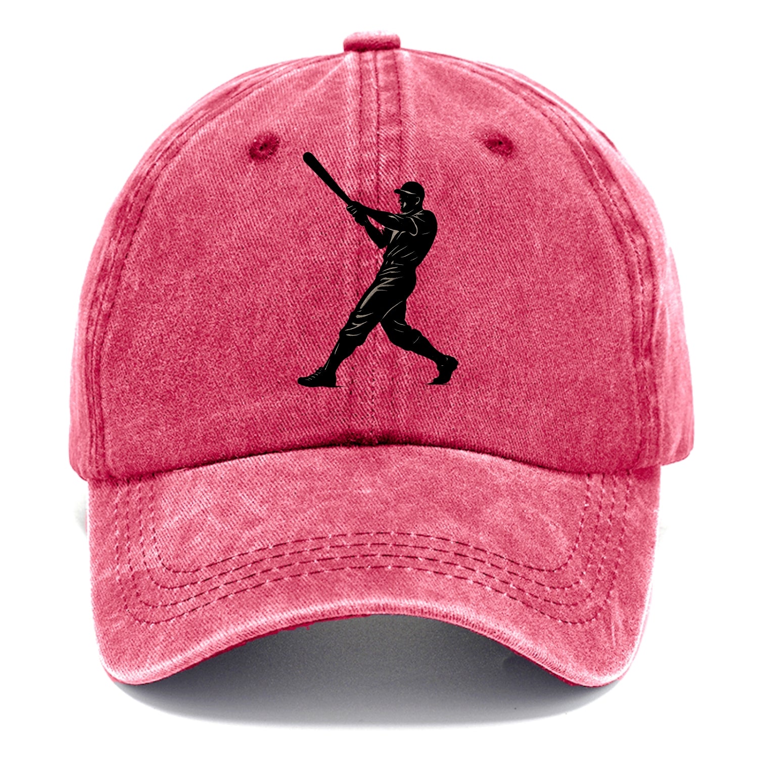 Baseball batter in full swing - Classic Cap - Pomegranate Blush(Pink)